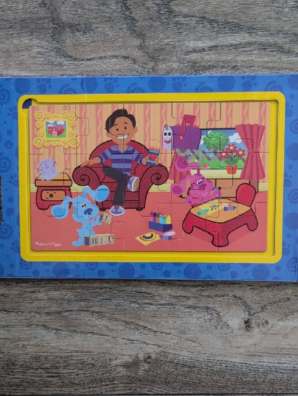 Blue's Clues Bundle Melissa & Doug Magnetic Puzzle Set and Little Golden Book - Picture 5 of 7
